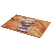 Tiki gestructureerd glas met Highland Cow Chef Snijplank (Hoek)