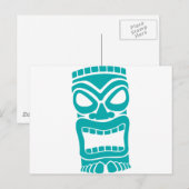 Tiki God Briefkaart (Voorkant / Achterkant)