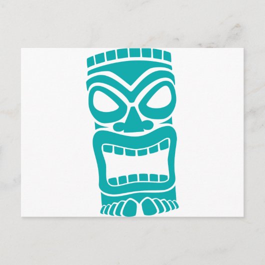 Tiki God Briefkaart (Voorkant)