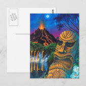 Tiki God Briefkaart (Voorkant / Achterkant)