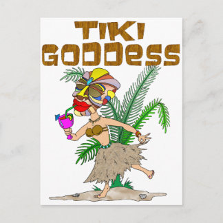 TIKI GODDESS BRIEFKAART
