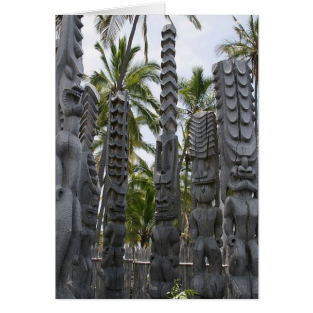 Tiki Guardians at Place of Refuge - Kaart (Voorkant)