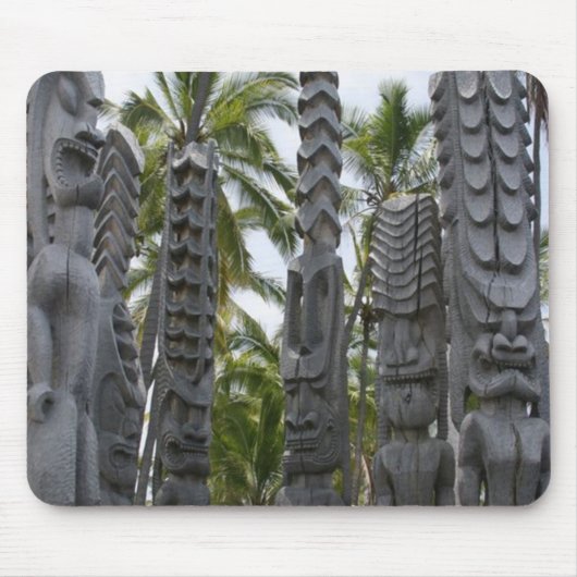 Tiki Guardians at Place of Refuge - Mousepad Muismat (Voorkant)