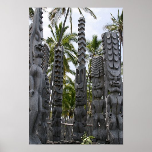 Tiki Guardians at Place of Refuge - Print (Voorkant)