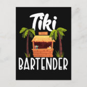 Tiki Hawaii Bartender Funny Tahitian Drink Mixer Briefkaart (Voorkant)