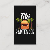 Tiki Hawaii Bartender Funny Tahitian Drink Mixer Visitekaartje (Voorkant)