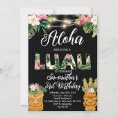 Tiki Hawaiian Aloha Tropische Verjaardag Luau Part Kaart (Voorkant)