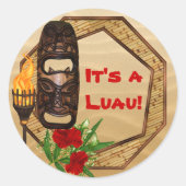 Tiki Hawaiian Luau Stickers (Voorkant)