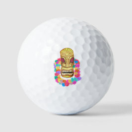 Tiki Head Hawaiian Lei Golfballen