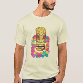 Tiki Head Hawaiian Lei T-shirt