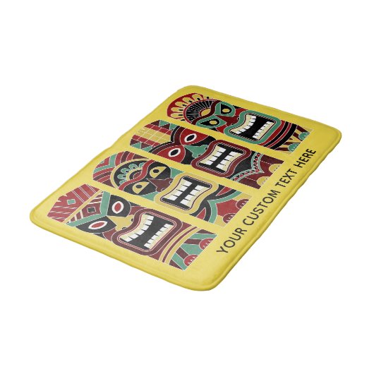 Tiki Hiermee geeft u aangepaste tekst en kleurbadm Badmat (Gekanteld)