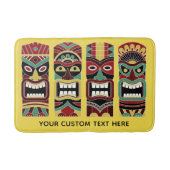 Tiki Hiermee geeft u aangepaste tekst en kleurbadm Badmat (Voorkant)