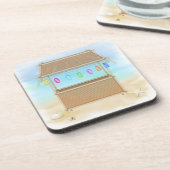 Tiki Hut Cork Onderzetter Set (Linkerzijde)