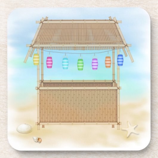 Tiki Hut Cork Onderzetter Set (Voorkant)