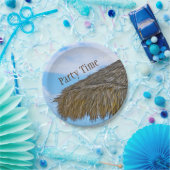 Tiki Hut Hawaiian Luau Party Papieren Bordje (Feest)