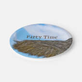 Tiki Hut Hawaiian Luau Party Papieren Bordje (Gekanteld)