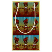 Tiki Hut Mannen Island danst Tropische zomer stran Klein Cadeauzakje (Voorkant)