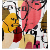 Tiki Idols Palm:  design Douchegordijn (Voorkant)