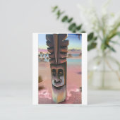 Tiki Illusies Briefkaart (Staand voorkant)