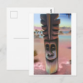 Tiki Illusies Briefkaart (Voorkant / Achterkant)