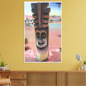 Tiki-illusies Canvas Afdruk (Insitu (Woonkamer))