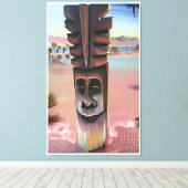 Tiki-illusies Canvas Afdruk (Insitu (Houten vloer))