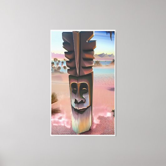 Tiki-illusies Canvas Afdruk (Voorkant)