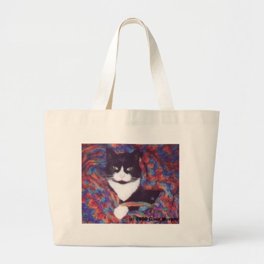 "Tiki in Doug's Afghan" Grote Tote Bag (Voorkant)