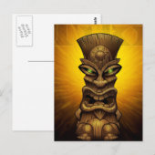Tiki kaart voor kunstwerk (Voorkant / Achterkant)