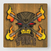 Tiki Kcustom Vierkante Klok (Voorkant)