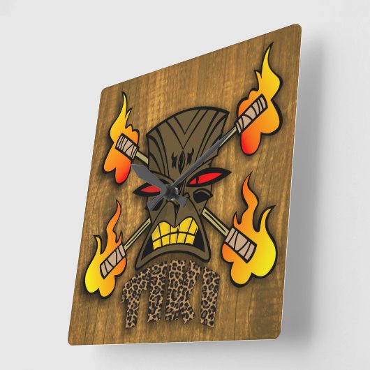 Tiki Kcustom Vierkante Klok (Hoek)