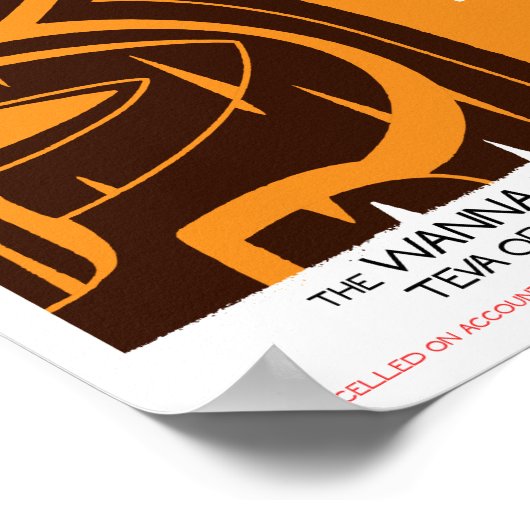 Tiki Kon: Oog van het Poster van Tiki (gesloten oo (Hoek)