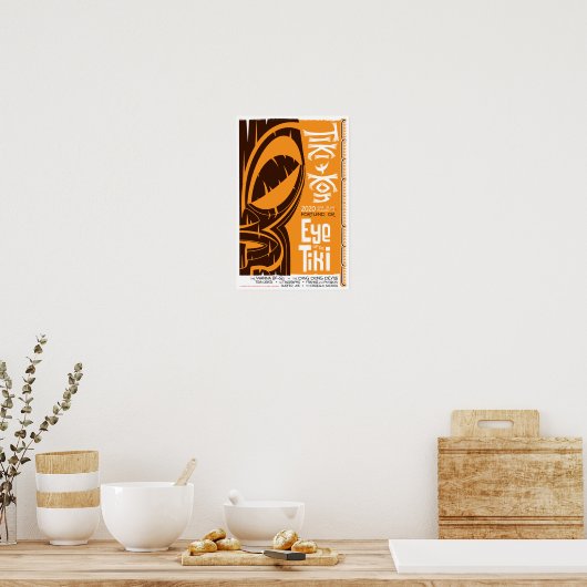 Tiki Kon: Oog van het Poster van Tiki (gesloten oo (Keuken)