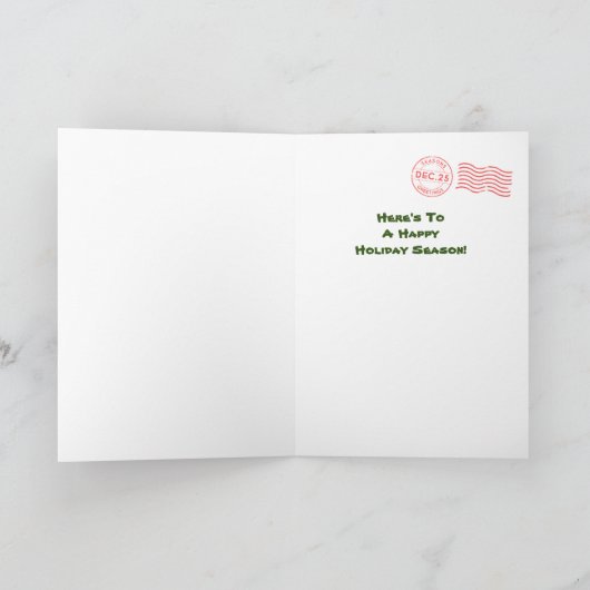 Tiki Koppel Tropisch Strand Kerst Kaarten (Binnen)