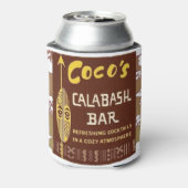 Tiki Kunst - Cocos Calabash Bar Blikjeskoeler (Blikje Achterkant)