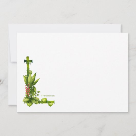 Tiki Lijst Birthday Party Kaart (Achterkant)