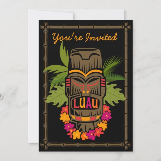 Tiki Luau (D) Persoonlijke uitnodiging (Voorkant)
