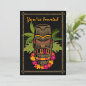 Tiki Luau (D) Persoonlijke uitnodiging (Staand voorkant)