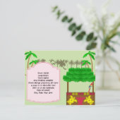 Tiki Luau Feestuitnodiging Kaart (Staand voorkant)