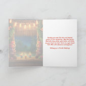 Tiki Luau Hawaiian Tropical Island Beach Verjaarda Kaart (Binnen)