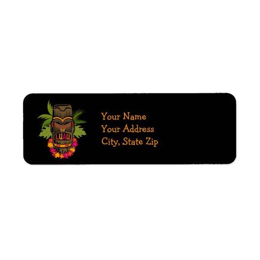 Tiki Luau Label (Voorkant)