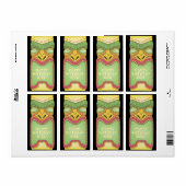 Tiki Luau Summer Tropical Birthday Stickers Labels (Full Sheet)