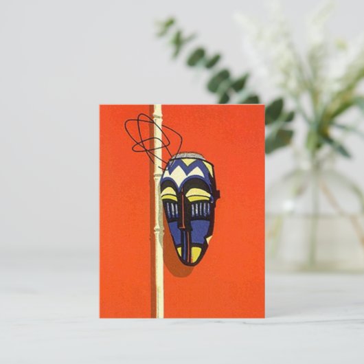 TIKI LUAU SURVIVOR THEMED Birthday party INVITE Kaart (Staand voorkant)