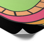 Tiki Luau Theme Birthday BBQ Banner Poster (Hoek)