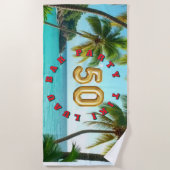 tiki luau tropical island beach strandlaken (Voorkant)