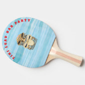 tiki luau tropical island beach  tafeltennisbatje (Zijkant)