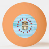 tiki luau tropisch eiland strand pingpongbal (Voorkant)