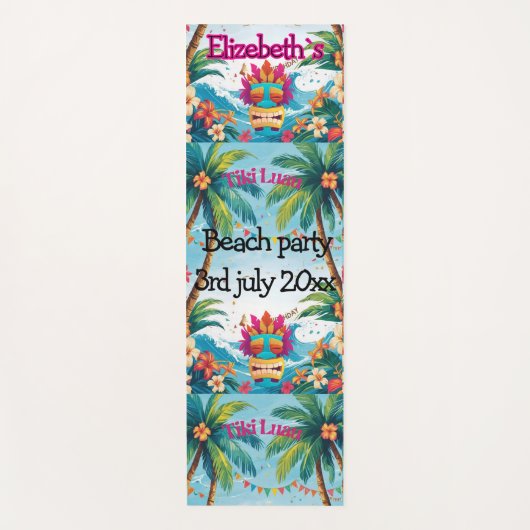 tiki luau tropisch eiland strand Yoga Mat (Voorkant)