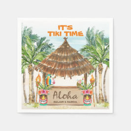 Tiki Luau | Tropisch strand Aloha Servet