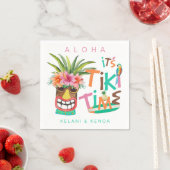 Tiki Luau | Tropische typografie Servet (Insitu)